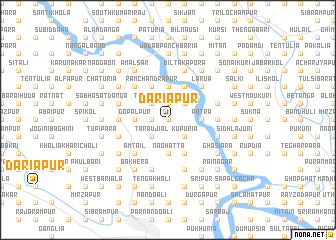 map of Dāriāpur