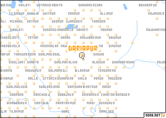 map of Dāriāpur