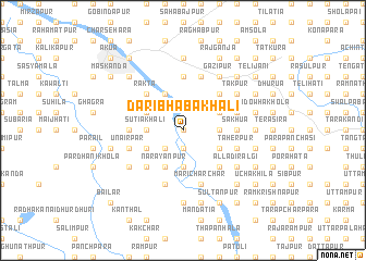 map of Dari Bhābakhāli