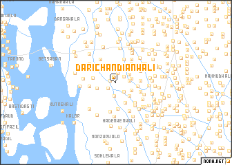 map of Dari Chāndiānwāli