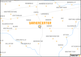 map of Darien Center