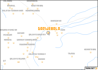 map of Dārīj-e Bālā