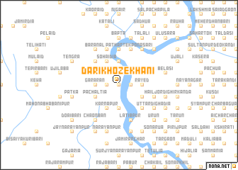 map of Dari Khozekhāni