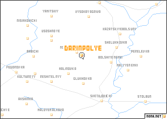 map of Darʼinpolʼye