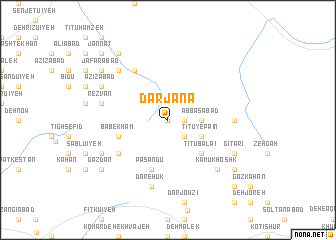 map of Darjanā