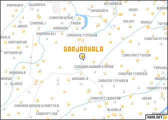 map of Darjanwāla