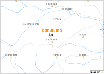 map of Dārjiling