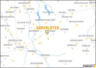 map of Dār Kalāteh