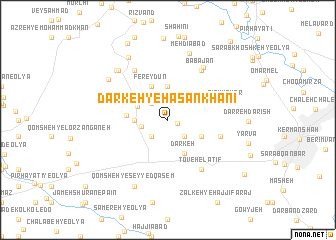 map of Darkeh-ye Ḩasankhānī