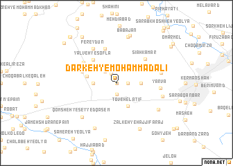 map of Darkeh-ye Moḩammad ‘Alī