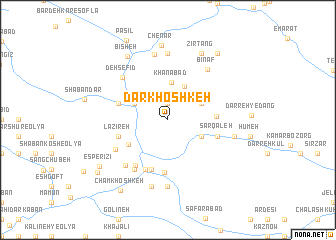 map of Dār Khoshkeh
