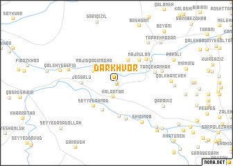 map of Dār Khvor