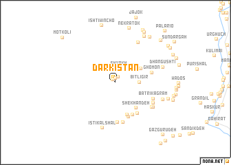 map of Darkīstān