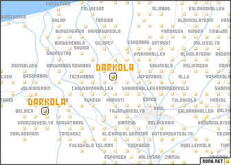 map of Dār Kolā