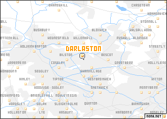 map of Darlaston