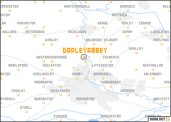 map of Darley Abbey