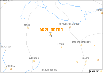 map of Darlington