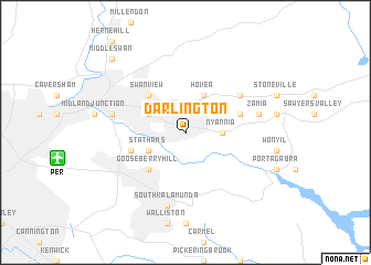 map of Darlington