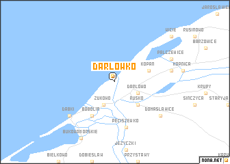 map of Darłówko