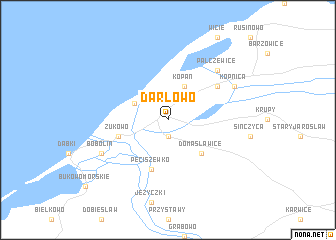 map of Darłowo
