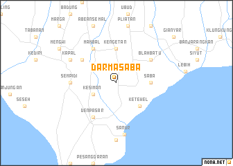 map of Darmasaba