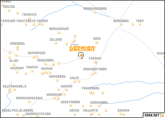 map of Darmīān