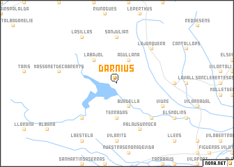 map of Darníus