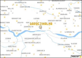 map of Daróczihalma