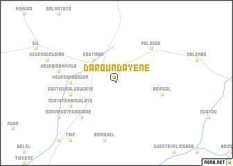 map of Darou Ndayène