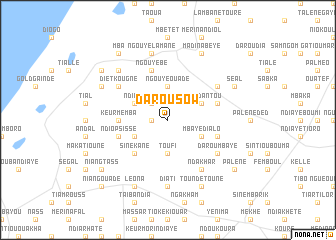 map of Darou Sow