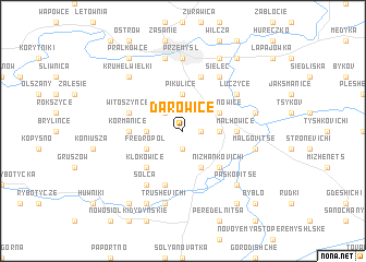 map of Darowice