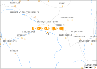 map of Dar Parchīn-e Pā\