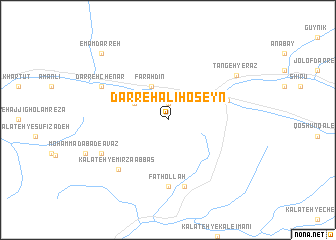 map of Darreh ‘Alī Ḩoseyn