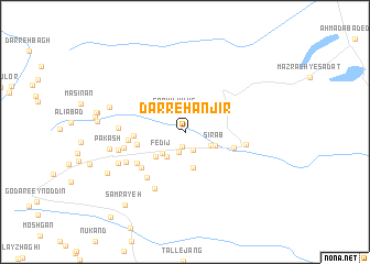 map of Darreh Anjīr