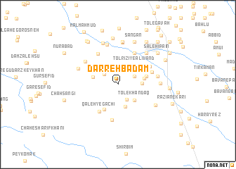 map of Darreh Bādām