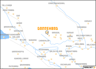 map of Darreh Bād