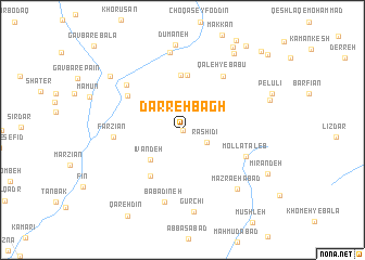 map of Darreh Bāgh