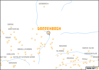 map of Darreh Bāgh