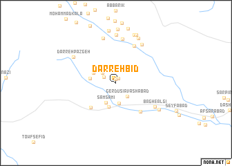 map of Darreh Bīd