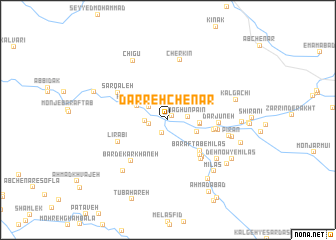 map of Darreh Chenār
