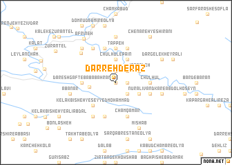 map of Darreh Derāz