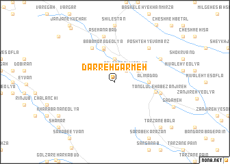 map of Darreh Garmeh