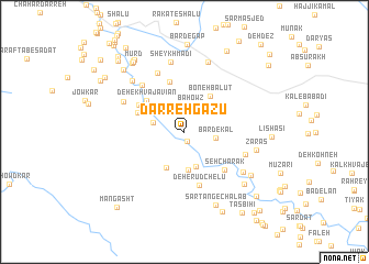 map of Darreh Gazū