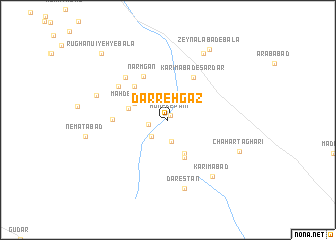 map of Darreh Gaz