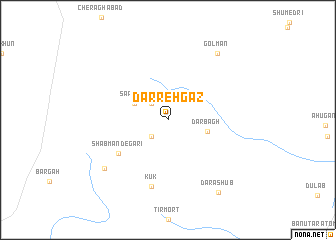 map of Darreh Gaz