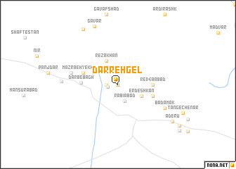 map of Darreh Gel