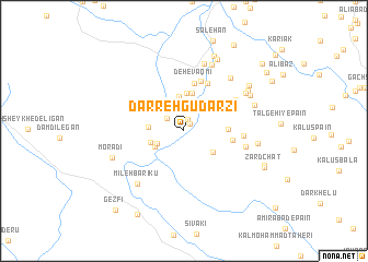 map of Darreh Gūdarzī