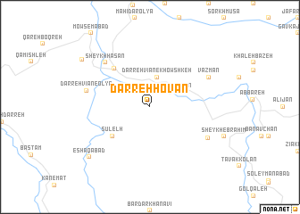 map of Darreh Hovān