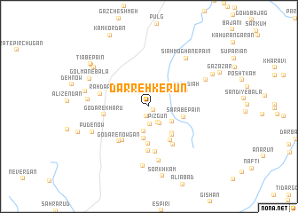 map of Darreh Kerūn