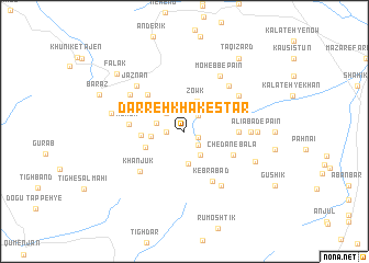 map of Darreh Khākestar